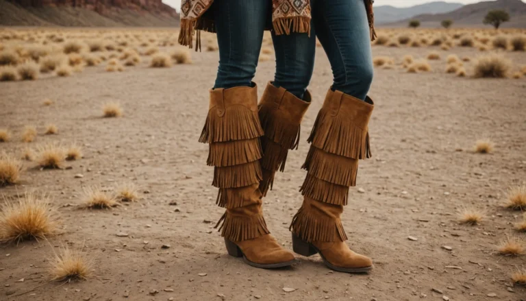 bottes à frange